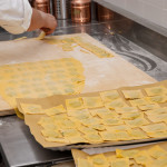 Home made pasta production at Restaurant Cesare